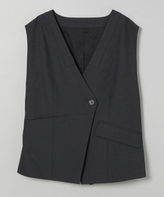 MURRAL/ミューラル】Monochrome long gilet/モノクローム