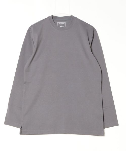 Y-3(ワイスリー)の「Y-3 GRAPHIC LONG SLEEVE TEE(Tシャツ/カットソー・メンズ・グレー・XX-SMALL/X-SMALL/SMALL/MEDIUM/LARGE/X-LARGE/XX-LARGE)」の2枚目の写真