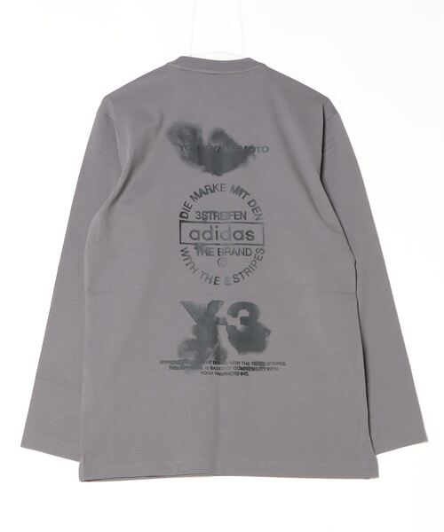 Y-3(ワイスリー)の「Y-3 GRAPHIC LONG SLEEVE TEE(Tシャツ/カットソー・メンズ・グレー・XX-SMALL/X-SMALL/SMALL/MEDIUM/LARGE/X-LARGE/XX-LARGE)」の8枚目の写真