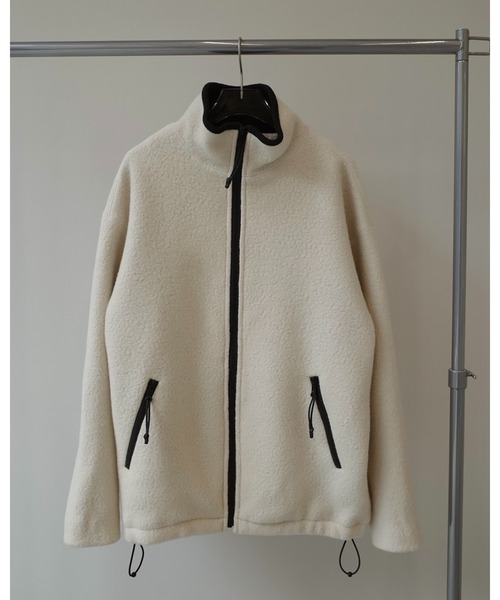 TODAYFUL（トゥデイフル）の「TODAYFUL Wool Boa Zip Jacket（その他アウター・レディース・グレー/オフホワイト・36/38）」の8枚目の写真