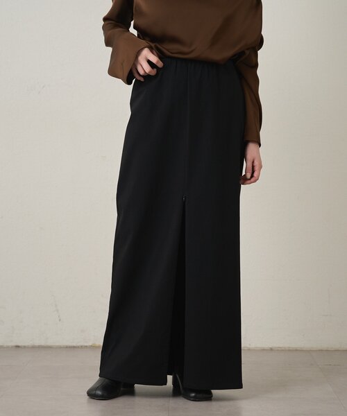 Omekashi（オメカシ）の「2WAYスリットスカート（スカート・レディース・ボルドー/ブラック/ベージュ/バーガンディー・38/36）」の2枚目の写真