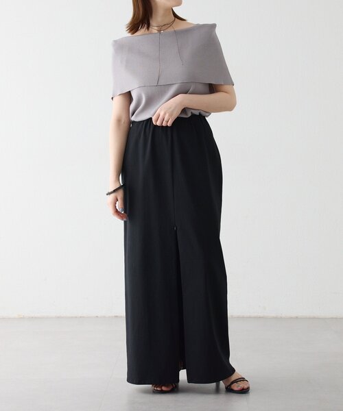 Omekashi（オメカシ）の「2WAYスリットスカート（スカート・レディース・ボルドー/ブラック/ベージュ/バーガンディー・38/36）」の18枚目の写真