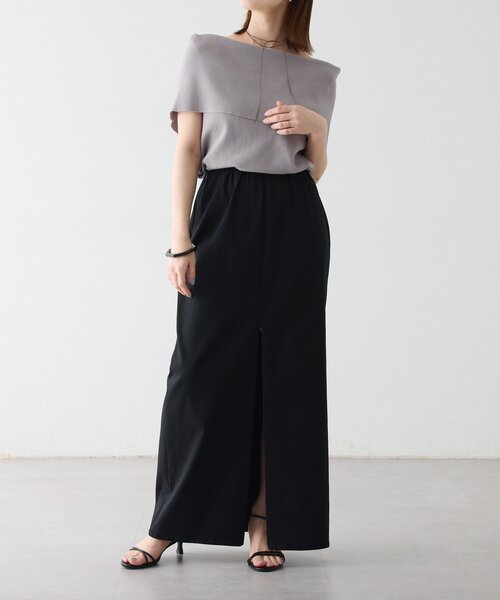 Omekashi（オメカシ）の「2WAYスリットスカート（スカート・レディース・ボルドー/ブラック/ベージュ/バーガンディー・38/36）」の19枚目の写真