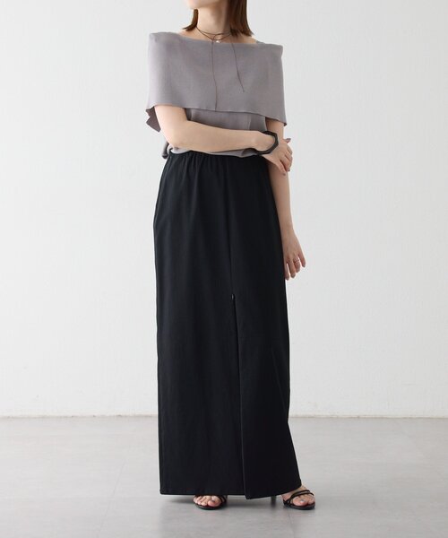 Omekashi（オメカシ）の「2WAYスリットスカート（スカート・レディース・ボルドー/ブラック/ベージュ/バーガンディー・38/36）」の20枚目の写真