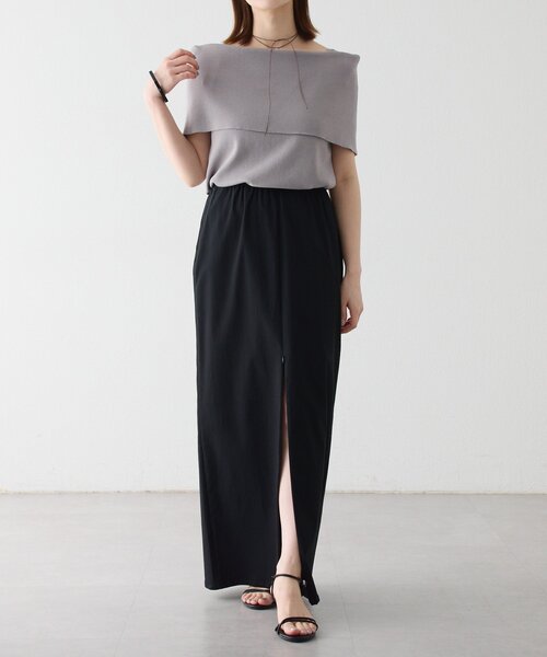 Omekashi（オメカシ）の「2WAYスリットスカート（スカート・レディース・ボルドー/ブラック/ベージュ/バーガンディー・38/36）」の22枚目の写真