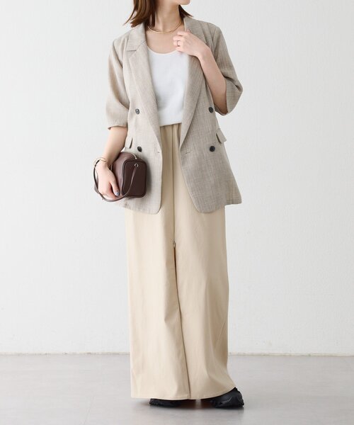 Omekashi（オメカシ）の「2WAYスリットスカート（スカート・レディース・ボルドー/ブラック/ベージュ/バーガンディー・38/36）」の6枚目の写真