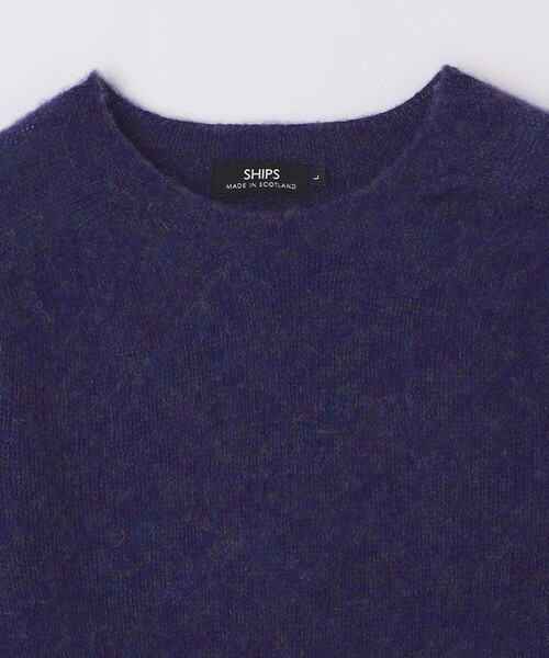 Harley of Scotland（ハーレーオブスコットランド）の「【SHIPS別注】HARLEY OF SCOTLAND: ウール シャギー クルーネック ニット（ニット/セーター・メンズ・バイオレット/レッド/ケリーグリーン/ダークグレー/ブルー系/イエロー・MEDIUM/LARGE/X-LARGE）」の21枚目の写真