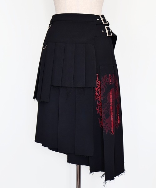 rurumu:スカート rurumu:（ルルムウ）の「rurumu:/ルルムウ/belted pleats rolled long