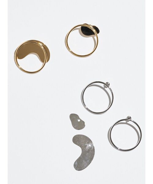 ELENDEEK(エレンディーク)の「サークル2WAYピアス(ピアス(両耳用)・レディース・シルバー/ゴールド・FREE)」の2枚目の写真