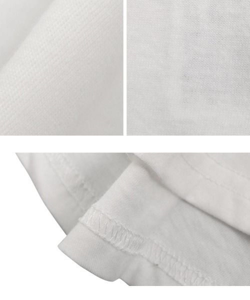 KOBE LETTUCE（コウベレタス）の「[ M L XL 汗じみ防止＆UVカット ] ポケット付きVネックTシャツ（Tシャツ/カットソー・レディース・ブラック/オフホワイト/杢グレー/ネイビー/ダークカーキ/ライトオレンジ系/アイボリー・M/XL/L）」の16枚目の写真