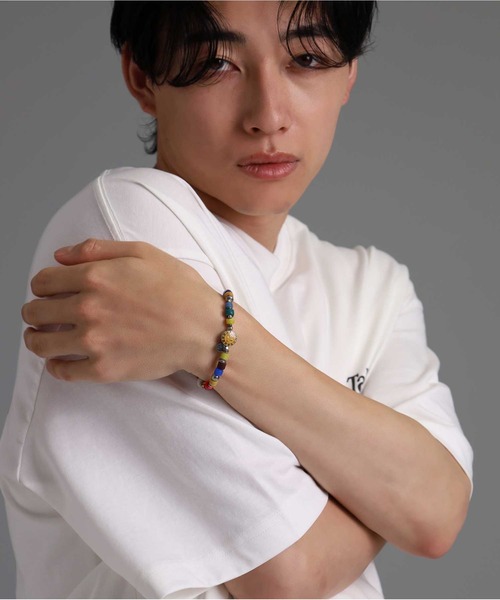 LION HEART（ライオンハート）の「LION HEART × SunKu コラボブレスレット/2025年モデル（ブレスレット・メンズ・グリーン/ホワイト/マルチ/ブラック/アンティークシルバー・ONE SIZE）」の7枚目の写真