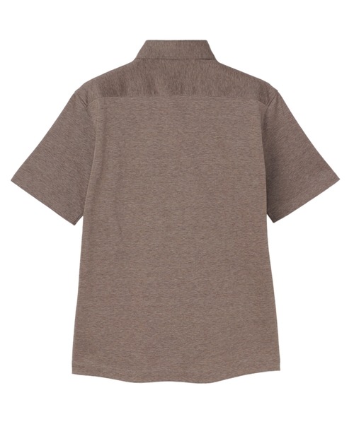TOKYO SHIRTS（トウキョウシャツ）の「ビズポロ ホリゾンタルワイド コットン 半袖ポロシャツ（ポロシャツ・メンズ・ブラウン・L/XL/LL/M/S）」の2枚目の写真