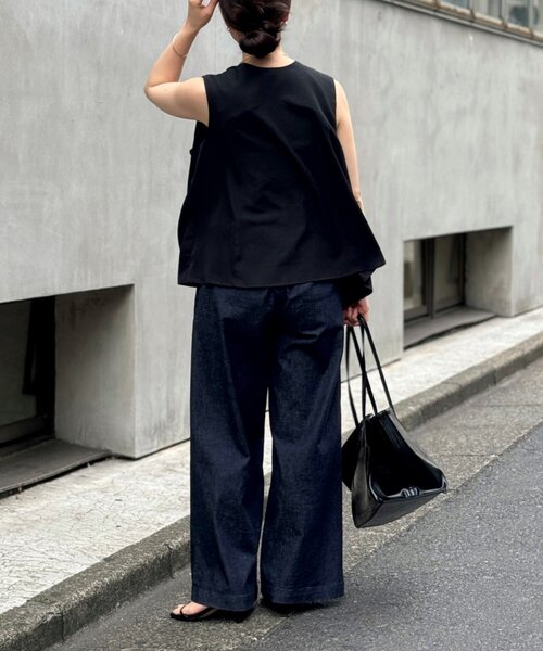 LIVETART（リヴェタート）の「前後リボンノースリブラウス（シャツ/ブラウス・レディース・ブラック・FREE）」の21枚目の写真