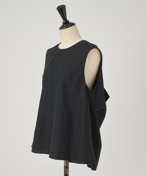 LIVETART（リヴェタート）の「前後リボンノースリブラウス（シャツ/ブラウス・レディース・ブラック・FREE）」の9枚目の写真