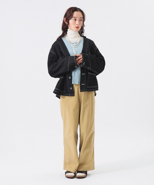 BEAMS BOY(ビームスボーイ)の「【2/5再値下げ】デニム エンジニア ジャケット(デニムジャケット・レディース・ブラック/インディゴブルー・1/2)」の7枚目の写真