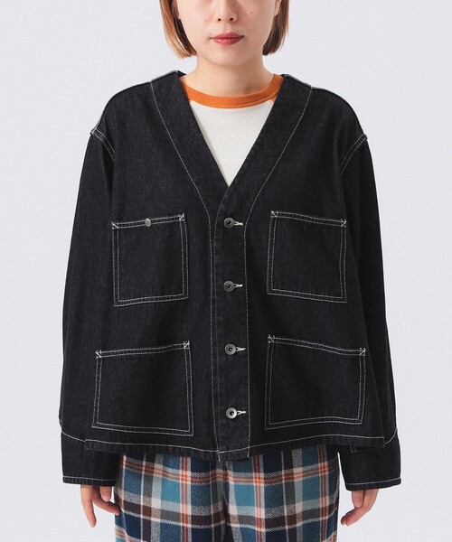 BEAMS BOY(ビームスボーイ)の「【2/5再値下げ】デニム エンジニア ジャケット(デニムジャケット・レディース・ブラック/インディゴブルー・1/2)」の9枚目の写真