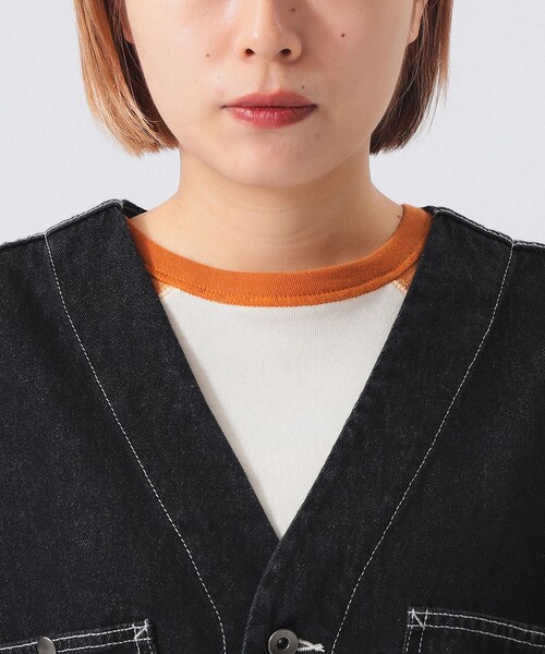 BEAMS BOY(ビームスボーイ)の「【2/5再値下げ】デニム エンジニア ジャケット(デニムジャケット・レディース・ブラック/インディゴブルー・1/2)」の12枚目の写真