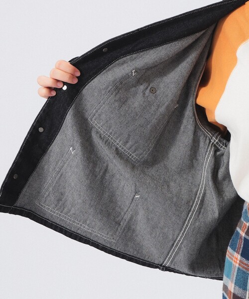 BEAMS BOY(ビームスボーイ)の「【2/5再値下げ】デニム エンジニア ジャケット(デニムジャケット・レディース・ブラック/インディゴブルー・1/2)」の14枚目の写真