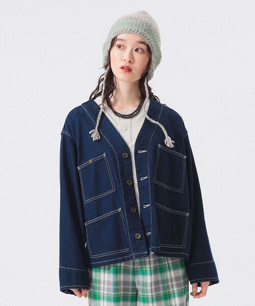 BEAMS BOY(ビームスボーイ)の「【2/5再値下げ】デニム エンジニア ジャケット(デニムジャケット・レディース・ブラック/インディゴブルー・1/2)」の17枚目の写真