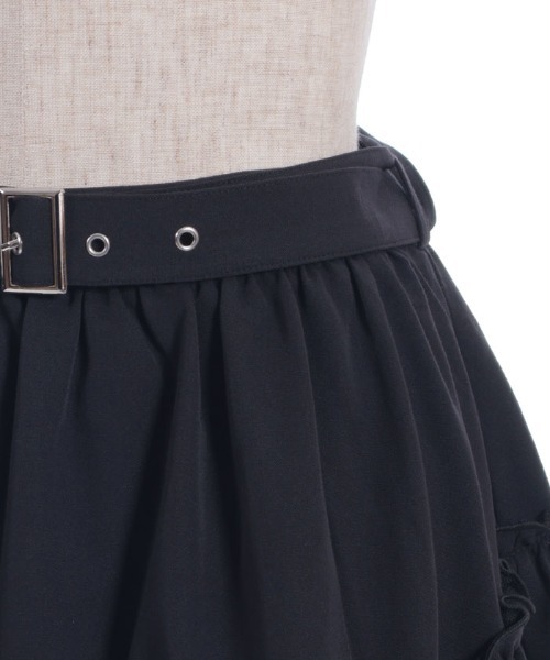 axes femme POETIQUE（アクシーズファムポエティック）の「ベルト付イレヘムロングスカート（スカート・レディース・ブラック/その他1/ネイビー・MEDIUM）」の20枚目の写真