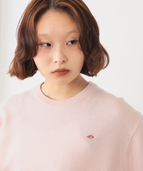 DANTON（ダントン）の「DANTON / WOMEN'S LAMBSWOOL CREW NECK KNIT PULLOVER（ニット/セーター・レディース・レッド/オフホワイト/ピンク/サックスブルー/カーキ・36）」の10枚目の写真