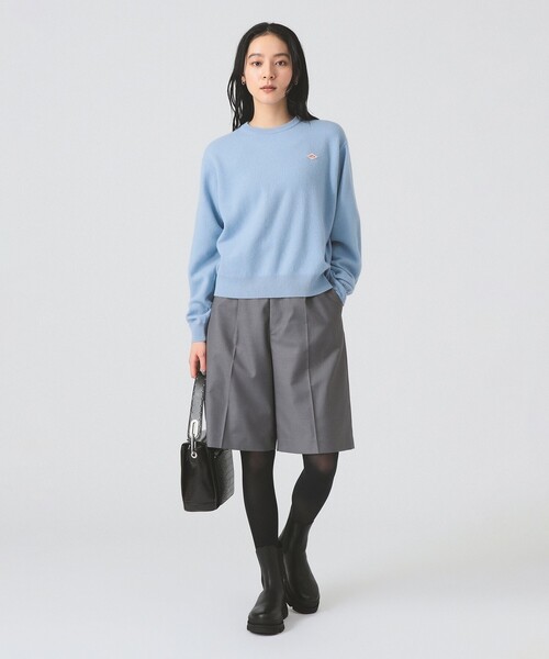 DANTON（ダントン）の「DANTON / WOMEN'S LAMBSWOOL CREW NECK KNIT PULLOVER（ニット/セーター・レディース・レッド/オフホワイト/ピンク/サックスブルー/カーキ・36）」の11枚目の写真