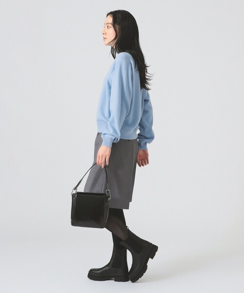 DANTON（ダントン）の「DANTON / WOMEN'S LAMBSWOOL CREW NECK KNIT PULLOVER（ニット/セーター・レディース・レッド/オフホワイト/ピンク/サックスブルー/カーキ・36）」の12枚目の写真