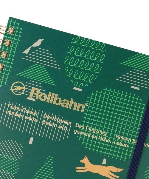 Rollbahn(ロルバーン)の「ロルバーン ポケット付メモ クッブル L(手帳/メモ帳・レディース・クリーム/ダークグリーン・FREE)」の4枚目の写真