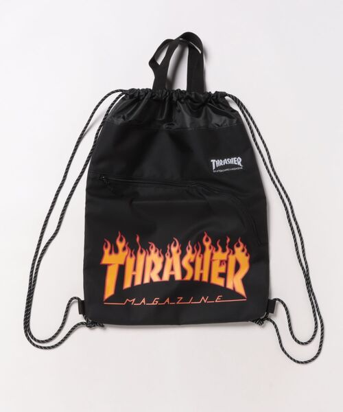 THRASHER（スラッシャー）の「THRASHER ナップサック(ST)（バックパック/リュック・メンズ・Yellow/White・FREE）」の2枚目の写真