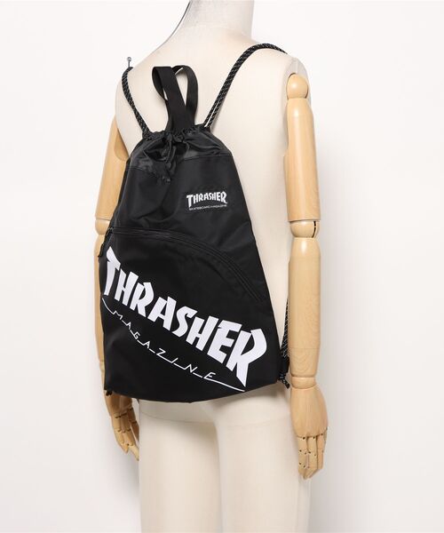 THRASHER（スラッシャー）の「THRASHER ナップサック(ST)（バックパック/リュック・メンズ・Yellow/White・FREE）」の6枚目の写真