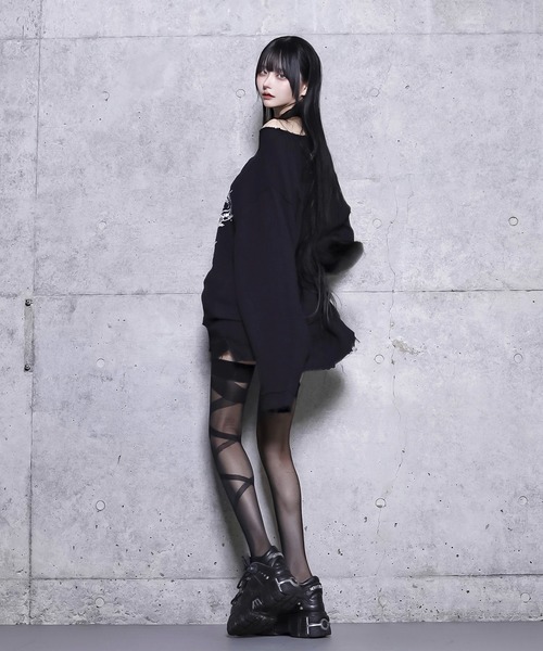Amilige ダメージガーゼトップス ホワイト ダメージガーゼトップス– A AM STUDIO