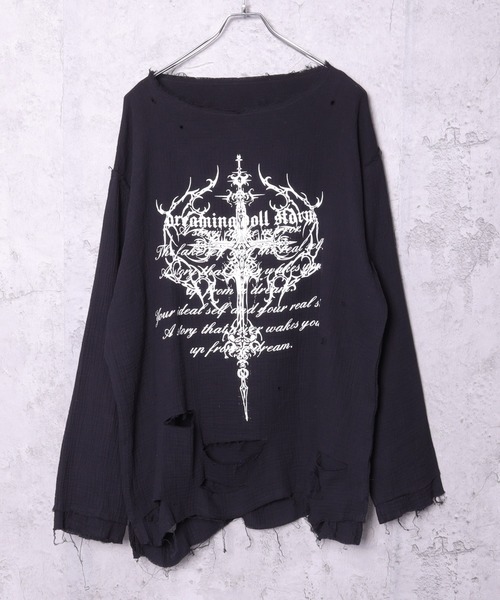 アミリージュ ダメージガーゼトップス Amilige ダメージガーゼトップス– A AM STUDIO