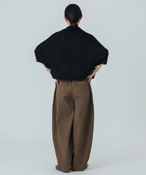 ROSE BUD（ローズバッド）の「CROPPED JACKET（ブルゾン・レディース・ブラック/ホワイト・ONE SIZE）」の14枚目の写真