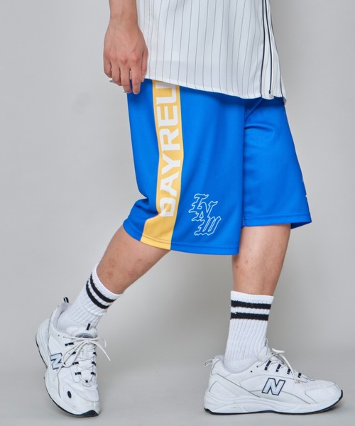 WEGO(ウィゴー)の「WEGO/メッシュライングラフィックショーツ(その他パンツ・メンズ・ブラック/ブルー・LARGE/MEDIUM)」の1枚目の写真