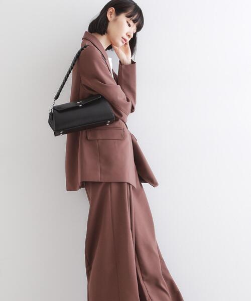 tk.TAKEO KIKUCHI（ティーケータケオキクチ）の「ランドスケープ ピローフラップバッグ（ショルダーバッグ・メンズ・ブラック/ボルドー・00）」の7枚目の写真