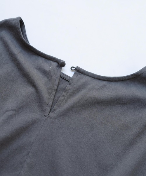 Crisp（クリスプ）の「フレンチスリーブコンビTシャツ（Tシャツ/カットソー・レディース・チャコールグレー/ブラウン・FREE）」の20枚目の写真