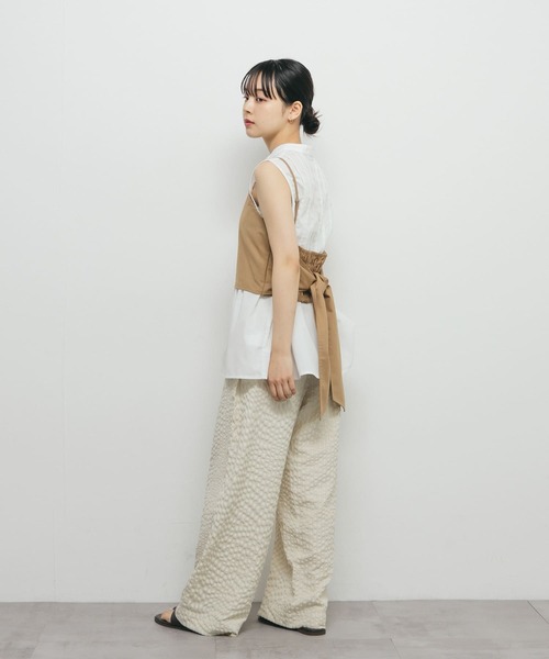 KBF(ケイビーエフ)の「ビスチェSETピンタックシャツ(シャツ/ブラウス・レディース・ブルー系その他/ベージュ系その他・ONE)」の12枚目の写真