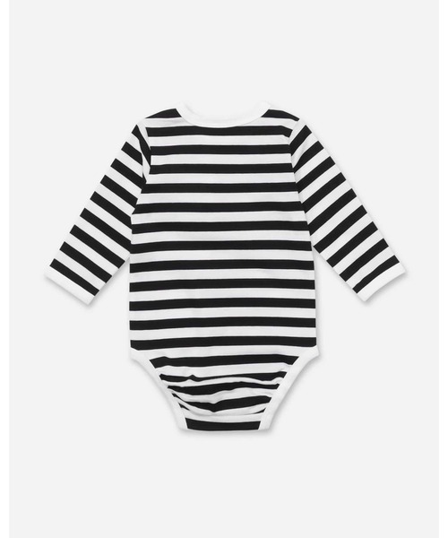 marimekko（マリメッコ）の「【Kids】 Vinde Tasaraita / bodysuit rompers（ロンパース・キッズ・ブラック・74/68/62/80）」の3枚目の写真