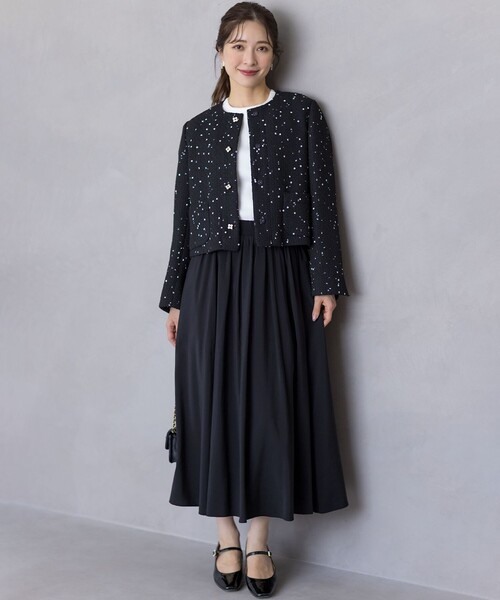 組曲　バウンディングシャーティングスカート　アイボリーサイズ2 セール】バウンディングシャーティングスカート（スカート）｜組曲