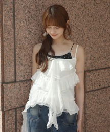 idem | jellyfish many frill camisole / ジェリーフィッシュフリルキャミソール(キャミソール)