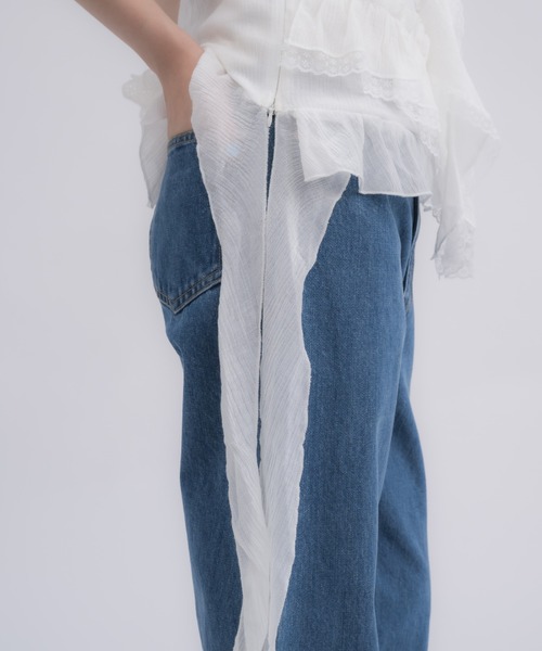 idem(イデム)の「jellyfish many frill camisole / ジェリーフィッシュフリルキャミソール(キャミソール・レディース・ブルー/ホワイト・FREE)」の18枚目の写真