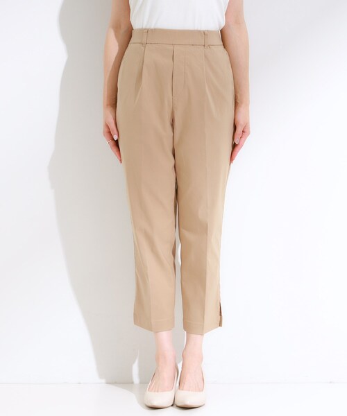 DRESKIP（ドレスキップ）の「【S-LL/ひんやり】きれいめにもカジュアルにも サブリナパンツ（その他パンツ・レディース・オフホワイト/ブラック/ベージュ・04/03/02/01）」の16枚目の写真