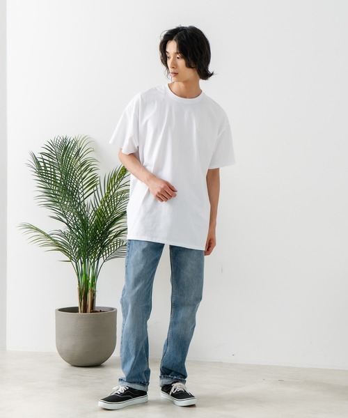 FRUIT OF THE LOOM(フルーツオブザルーム)の「【FRUIT OF THE LOOM/フルーツ オブ ザ ルーム】プレミアム USAコットンTシャツ(Tシャツ/カットソー・メンズ・ホワイト/ブラック/杢グレー/ネイビー/レッド・LARGE/XX-LARGE/MEDIUM/SMALL/X-LARGE)」の8枚目の写真