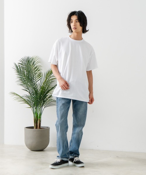 FRUIT OF THE LOOM(フルーツオブザルーム)の「【FRUIT OF THE LOOM/フルーツ オブ ザ ルーム】プレミアム USAコットンTシャツ(Tシャツ/カットソー・メンズ・ホワイト/ブラック/杢グレー/ネイビー/レッド・LARGE/XX-LARGE/MEDIUM/SMALL/X-LARGE)」の9枚目の写真