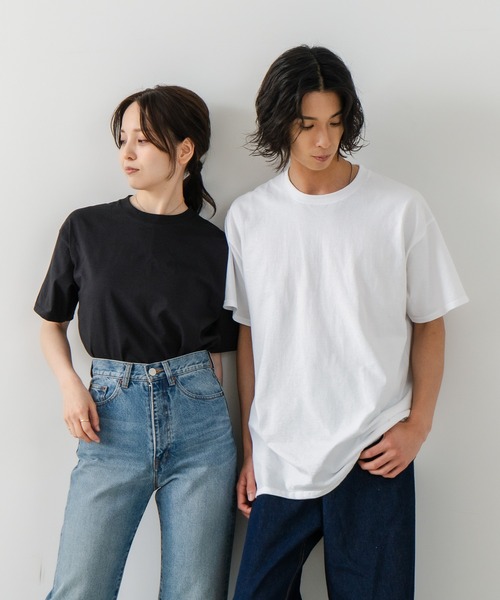 FRUIT OF THE LOOM(フルーツオブザルーム)の「【FRUIT OF THE LOOM/フルーツ オブ ザ ルーム】プレミアム USAコットンTシャツ(Tシャツ/カットソー・メンズ・ホワイト/ブラック/杢グレー/ネイビー/レッド・LARGE/XX-LARGE/MEDIUM/SMALL/X-LARGE)」の7枚目の写真
