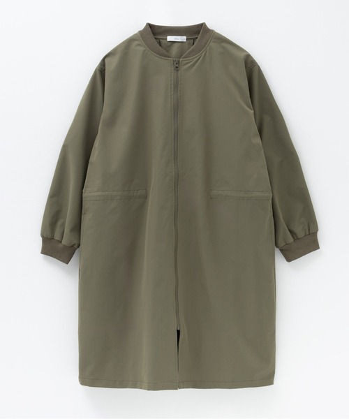 NAVY(ネイビー)の「nAvy リブロングブルゾン【撥水加工】(ブルゾン・レディース・ベージュ/カーキ/ブラック・L/M)」の4枚目の写真