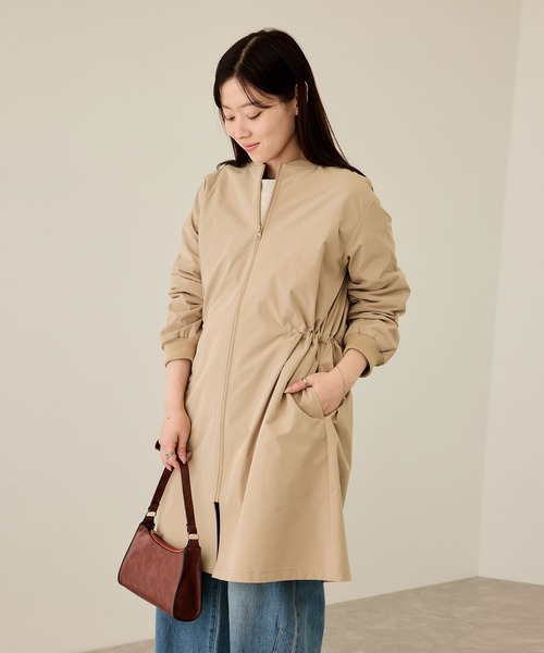 NAVY(ネイビー)の「nAvy リブロングブルゾン【撥水加工】(ブルゾン・レディース・ベージュ/カーキ/ブラック・L/M)」の16枚目の写真