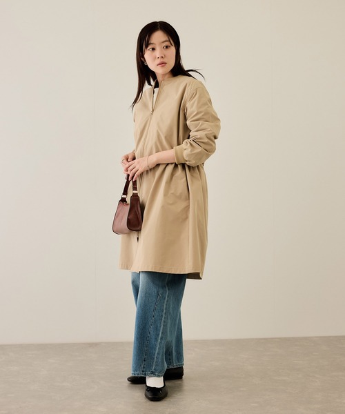 NAVY(ネイビー)の「nAvy リブロングブルゾン【撥水加工】(ブルゾン・レディース・ベージュ/カーキ/ブラック・L/M)」の18枚目の写真