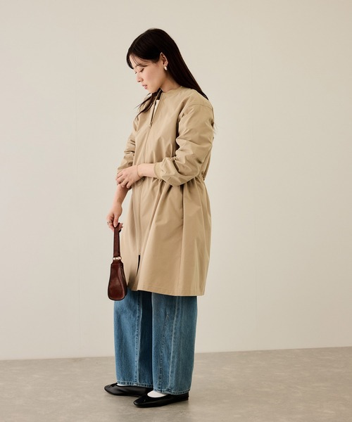 NAVY(ネイビー)の「nAvy リブロングブルゾン【撥水加工】(ブルゾン・レディース・ベージュ/カーキ/ブラック・L/M)」の19枚目の写真