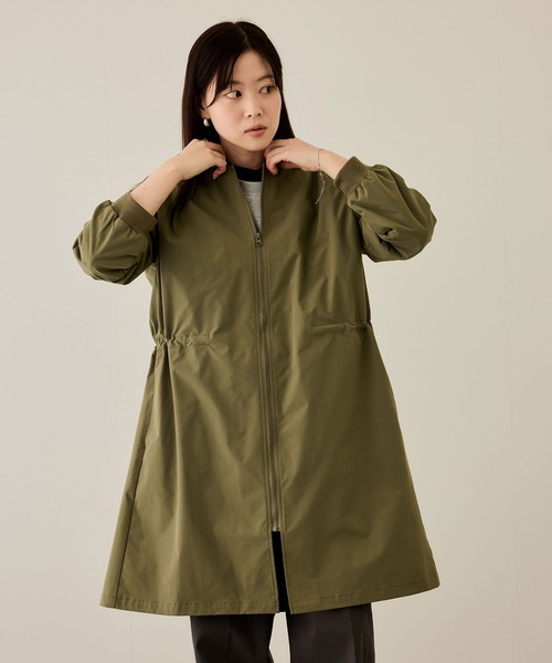 NAVY(ネイビー)の「nAvy リブロングブルゾン【撥水加工】(ブルゾン・レディース・ベージュ/カーキ/ブラック・L/M)」の20枚目の写真